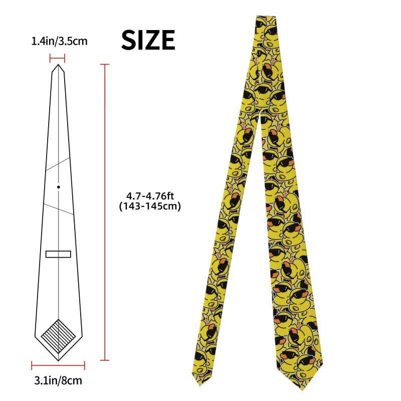 Cute Rubber Ducks Necktie Men  - Skinny Tie Men recension och pris