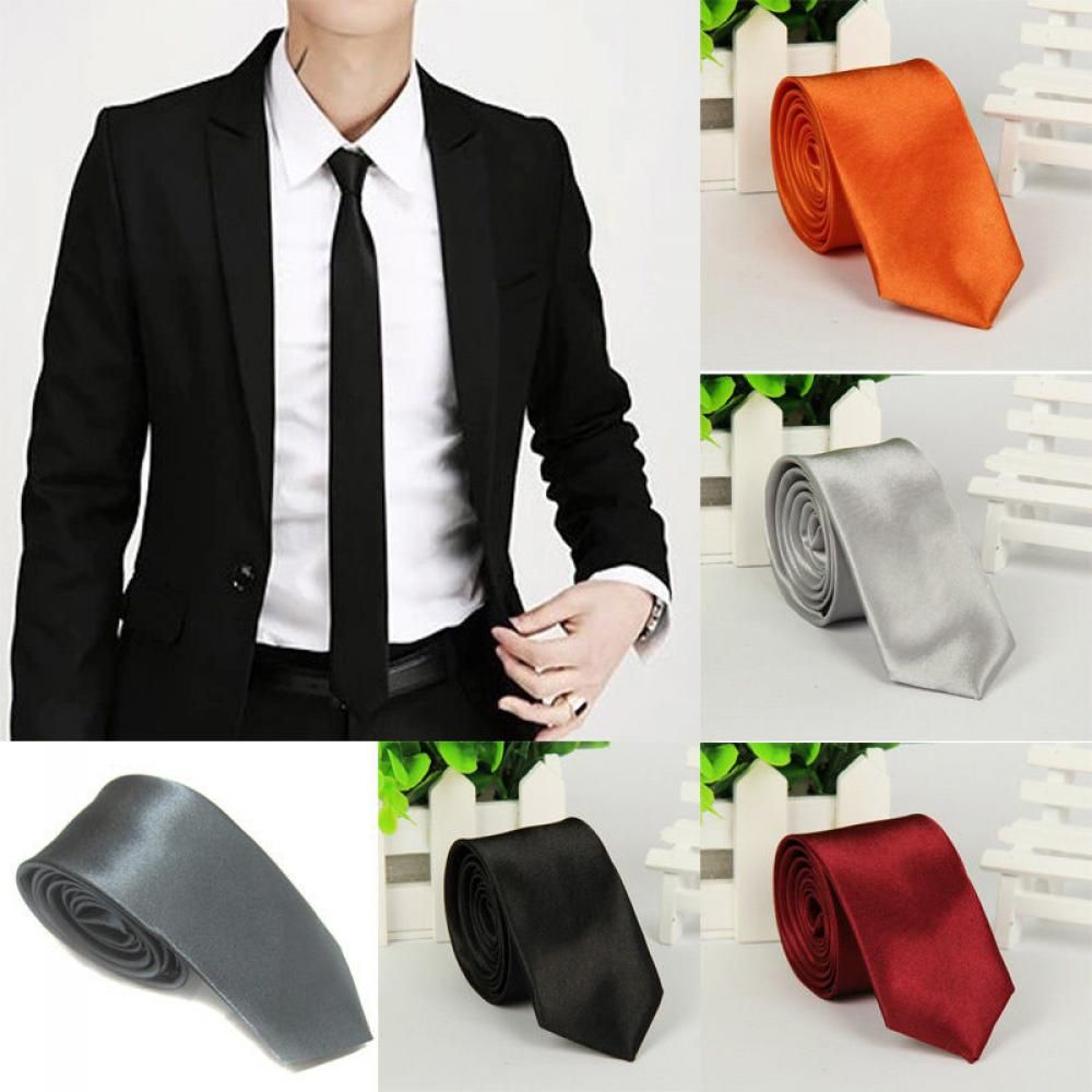 Fashion Skinny Plain Neck Neck - Skinny Tie Men recension och pris