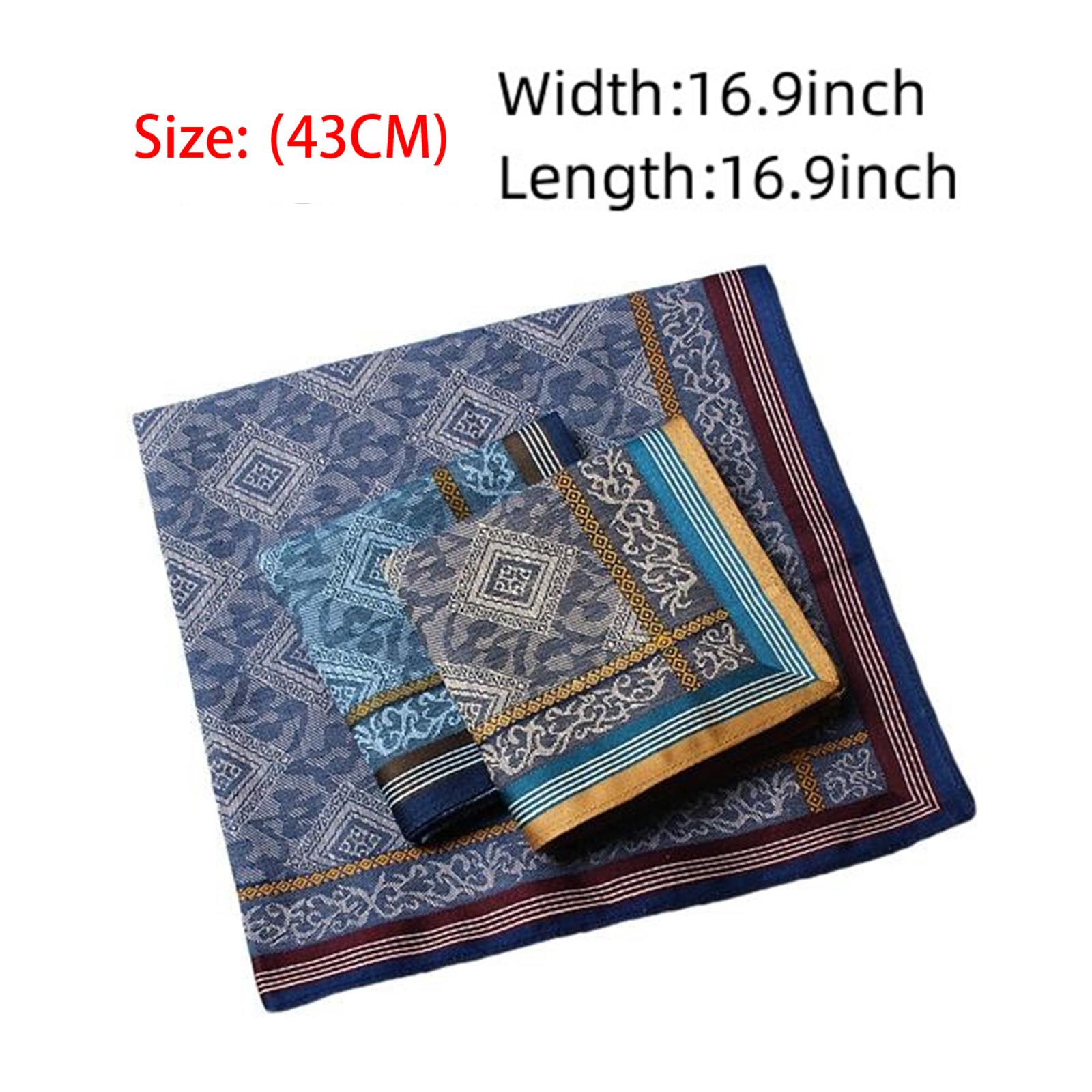 3Pcs Pocket Square Hankies Cot - Handkerchief Cotton Men recension och pris