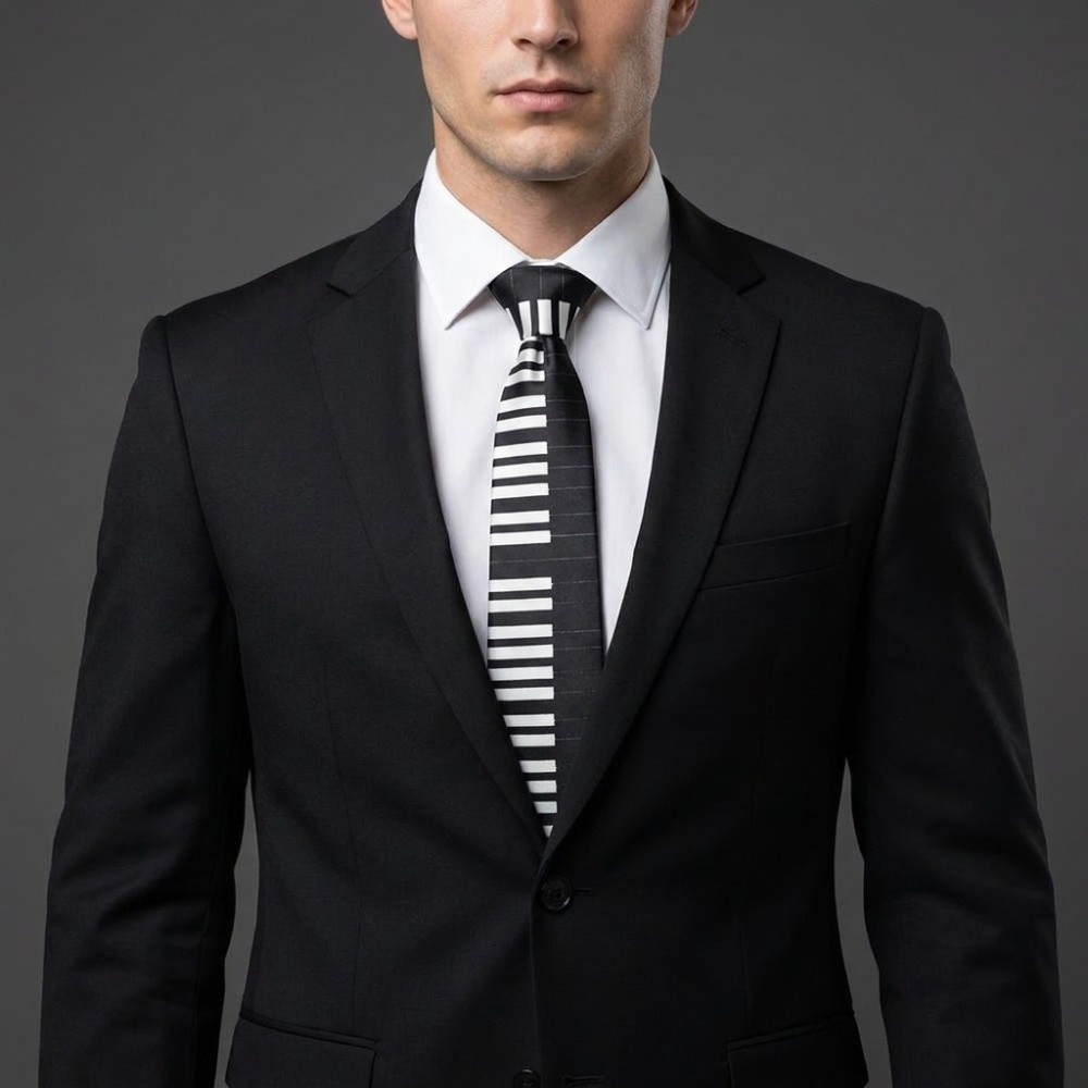Simple Skinny Piano Necktie Sl - Skinny Tie Men recension och pris