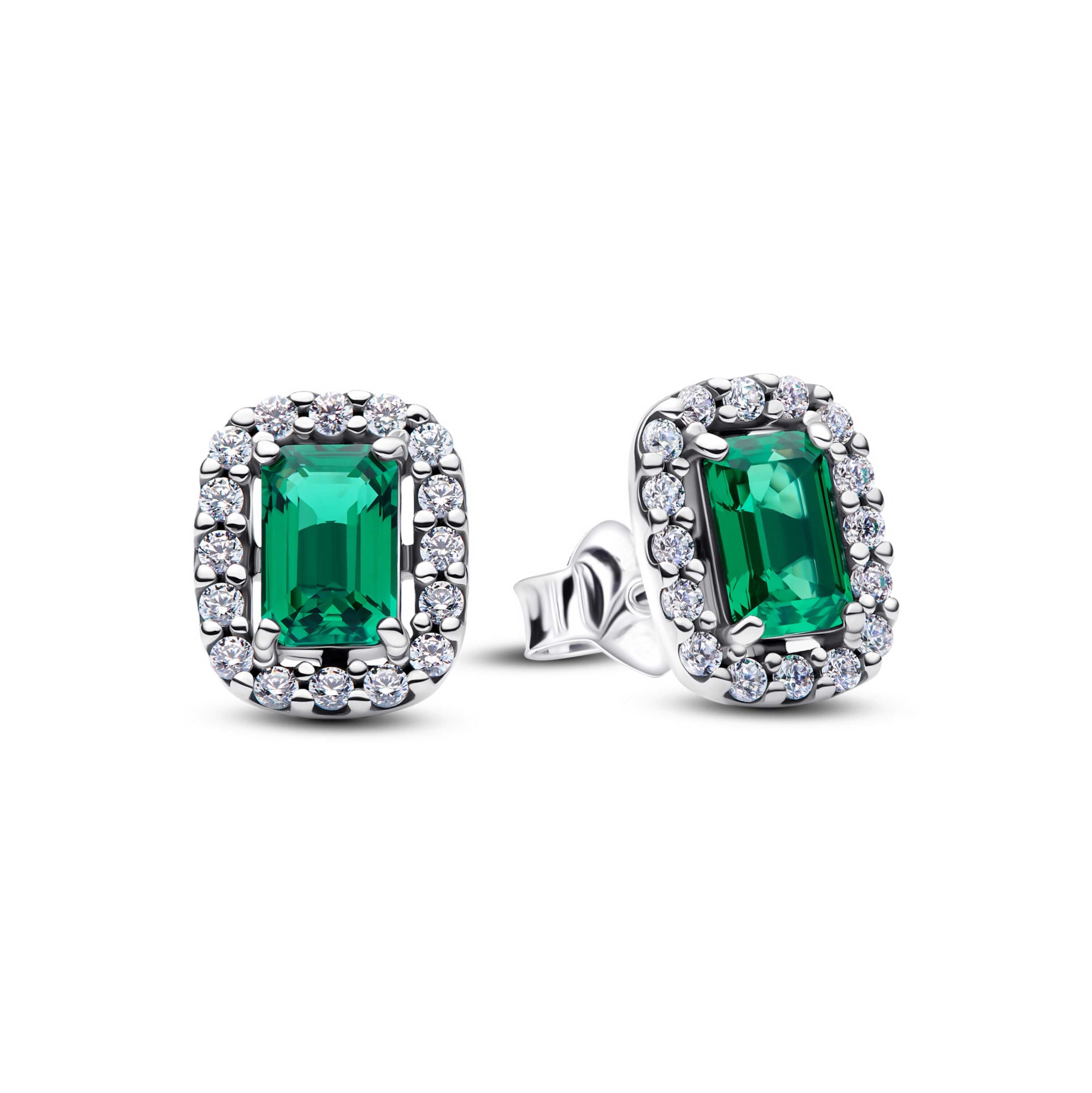S925 Silver Lucky Gem Emerald  - Tie Clip Silver recension och pris
